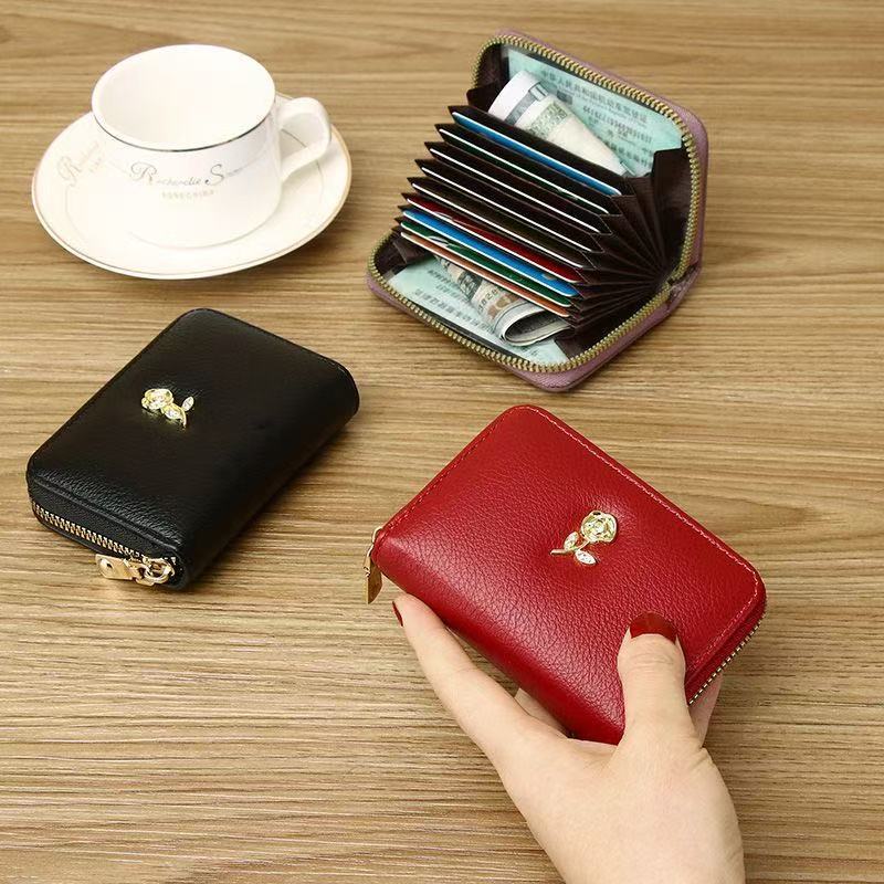 Card Bag Women's 2025 New Anti-degaussing Bank Card Case Wallet Small Multi-card One-piece Large Capacity Simple Card Bag Women's 2025 New Anti-degaussing Bank Card Case Wallet Small Multi-card One-piece Large Capacity Simple