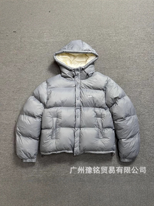 跨境实拍秋冬男士加厚潮牌连帽宽松情侣保暖棉服棉衣男女外套批发|undefined
