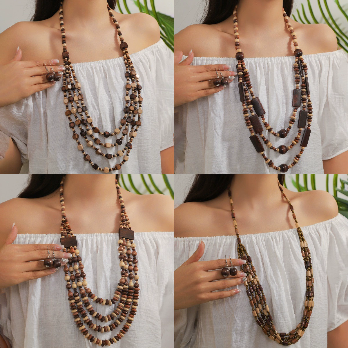 Ретро многоцветные этнические украшения, европейский стиль, бохо-стиль, этнический стиль