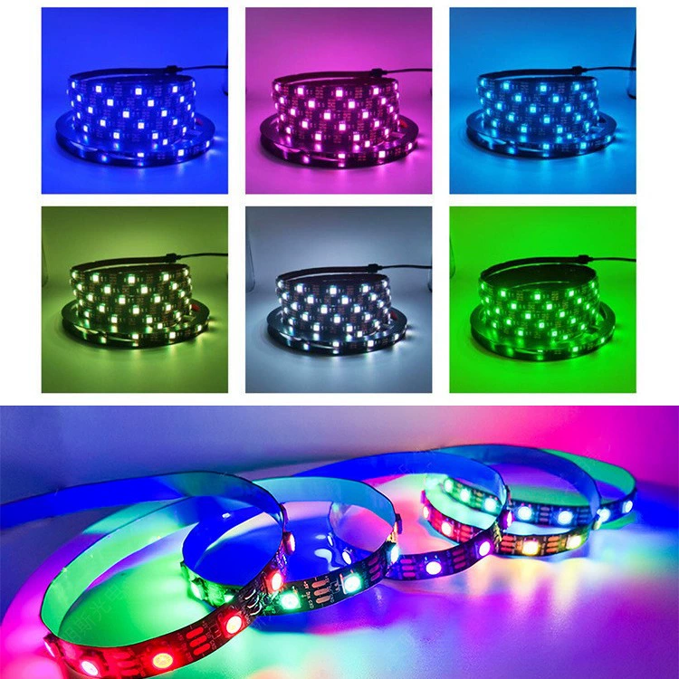 Светодиодная лента 5050RGB, USB 5V, пульт на 24 клавиши + Bluetooth, диммируемый подсвет TV