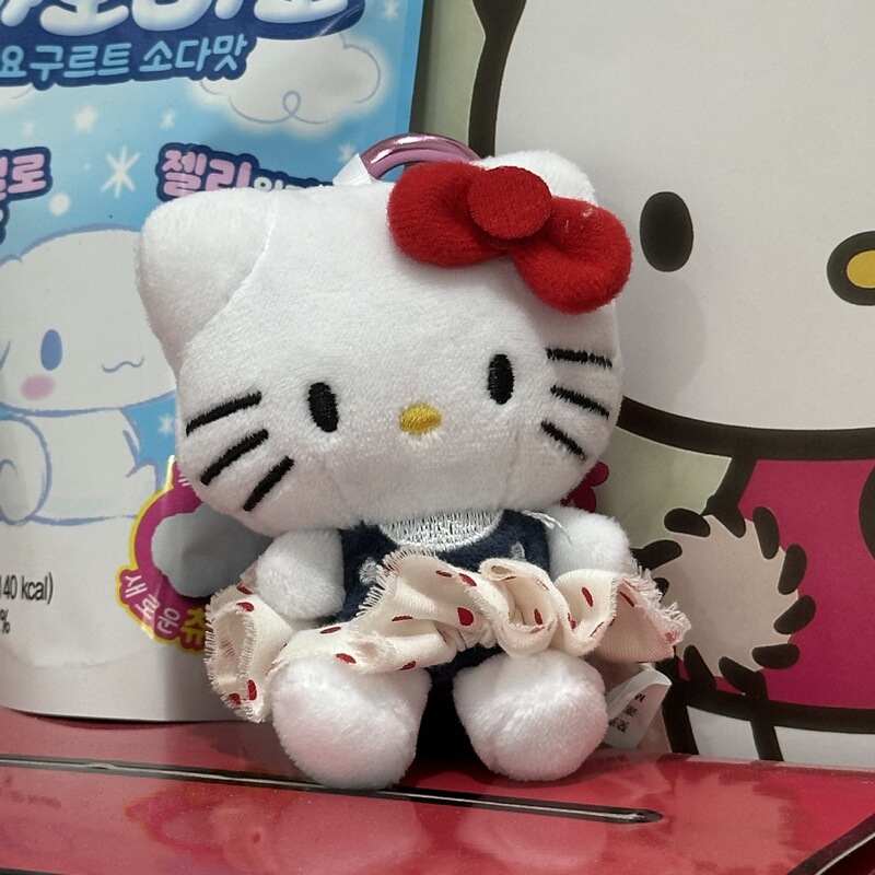 粉墨kitty小香风裙摆玩偶背包挂件ins风高级感精致挂饰爱心扣钥匙|undefined