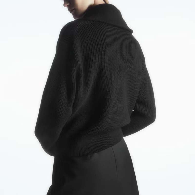 代理平代品質800グラムウール混紡cos風秋冬新作ファッションシンプル女装厚手セーター