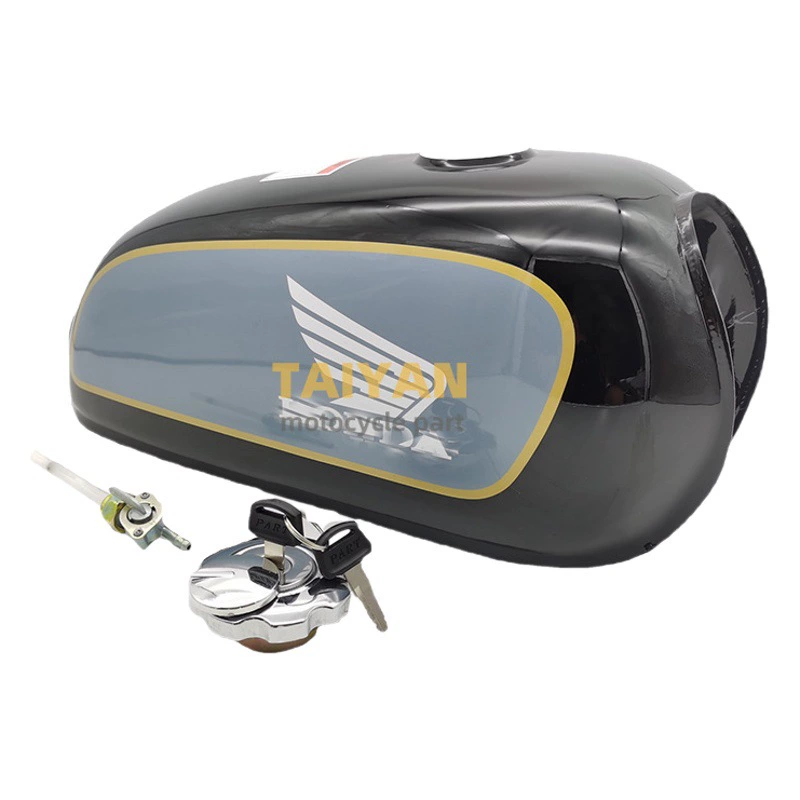 Мотоцикл Ретро модифицированный топливный бак Jialing CD50 модифицированный утолщенный JL-CD70 с аксессуарами черный серебристый