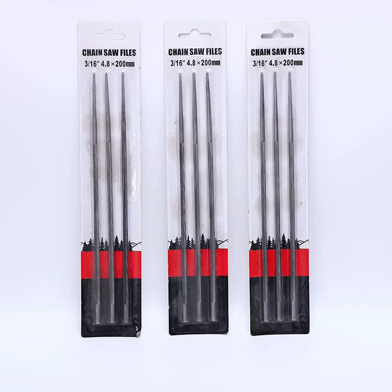 跨境多功能圆锉锉刀木工伐木锯打磨工具磨刀器双纹钢电链锯锉刀