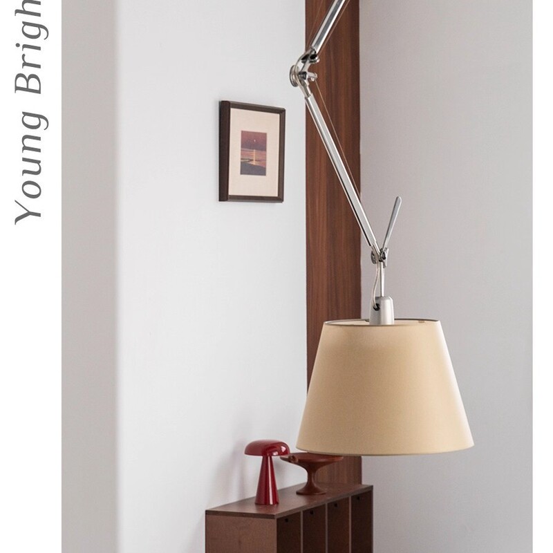 Vintage Adjustable Study Dining Table Chandelier Creative Internet-Famous Designer Bedroom Tolomeo Swing Arm Chandelier