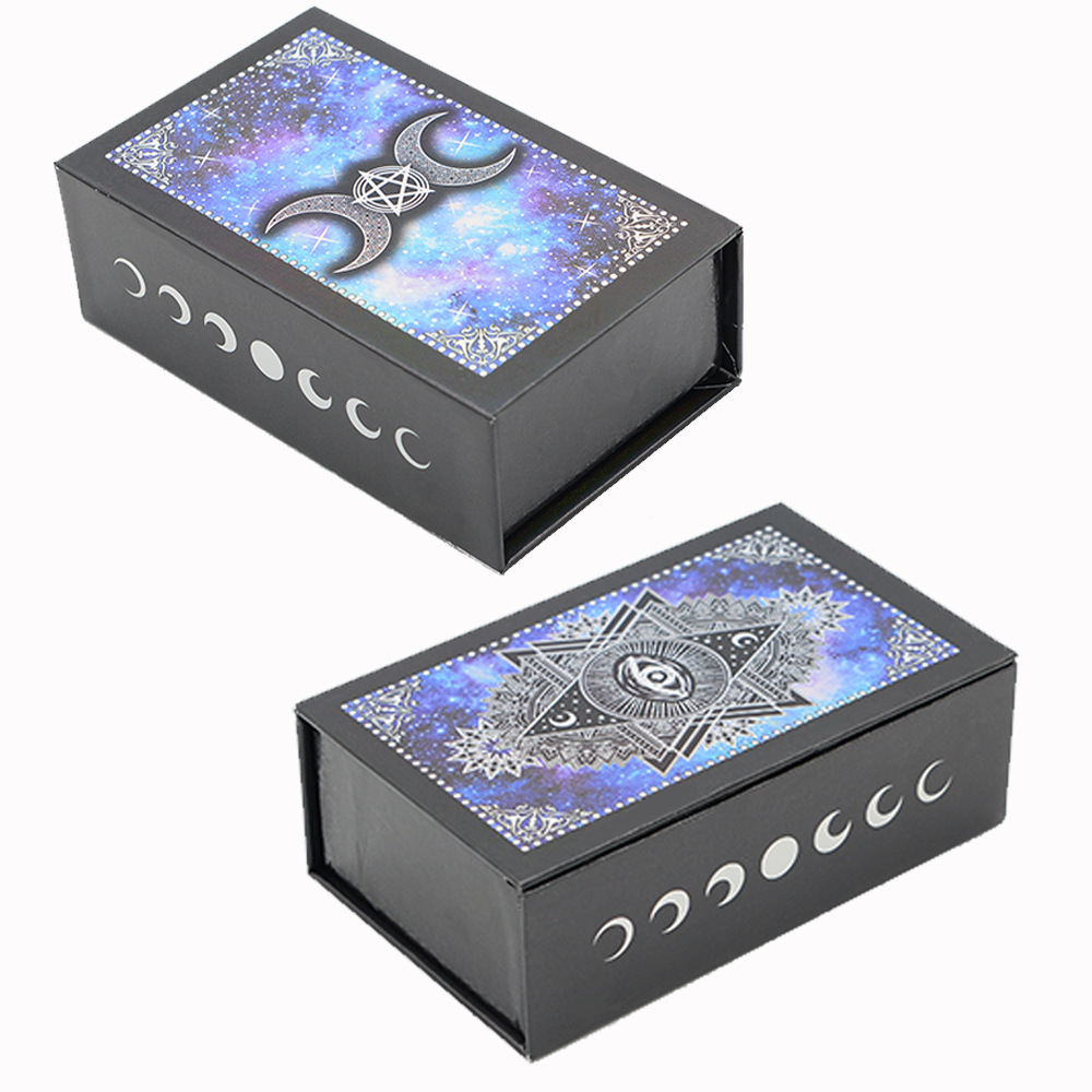 Gold Foil Tarot Cards Set Six Colour Eye Moon Board Game Cards_voghion.com