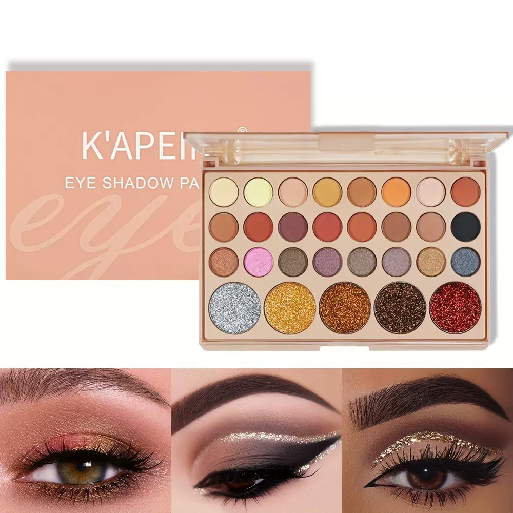 跨境幻彩绮梦29色眼影盘哑光珠光眼影修饰日常裸妆平价高光眼影盘