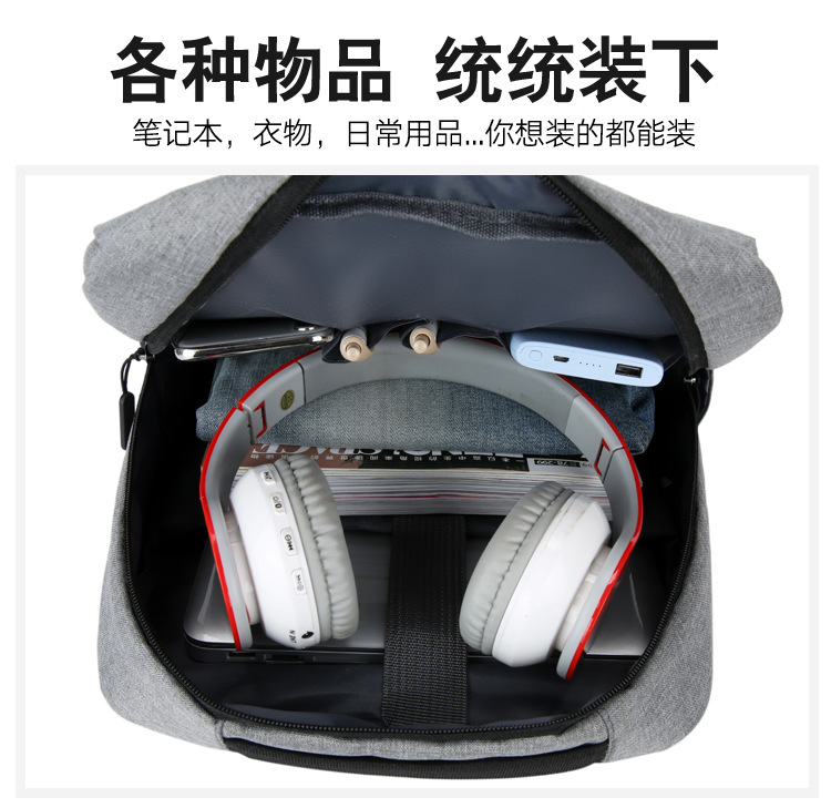 2022 New Style fashionable and personalized backpack, large-capacity casual solid color backpack, business commuting nylon computer schoolbag undefined
