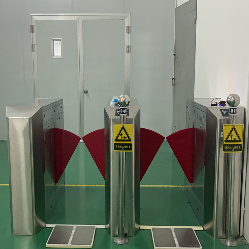 ESD静电测试闸机风淋室入口静电释放门禁翼闸人脸识别速通门