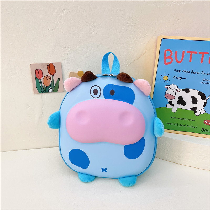 Lindo ternero bolso de cáscara de huevo para niños mochila escolar de jardín de infantes mochila para bebés para hombres y mujeres mochila para niños lindo de dibujos animados
