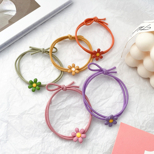 Little daisy hair band Korean style small fresh hair rope sweet girl candy color hair accessories headband female online store gift wholesale