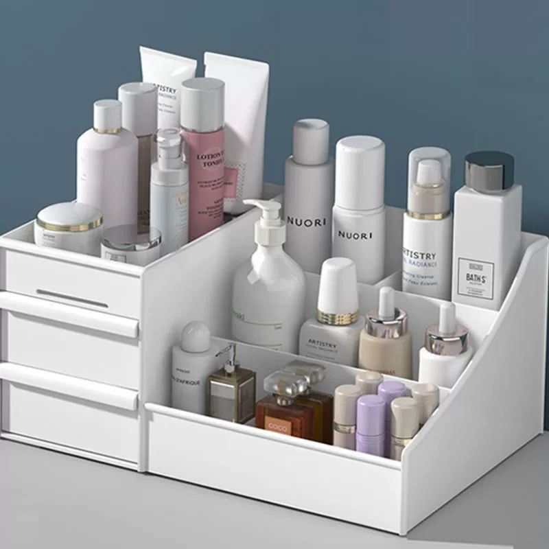 Table cosmetic universal storage box, capacious lipstick, face mask, dressing table