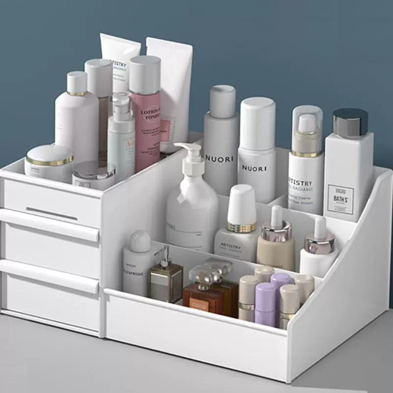 Table cosmetic universal storage box, capacious lipstick, face mask, dressing table