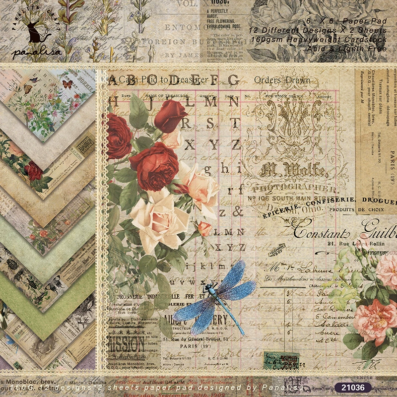 DIY album sculpting this hand ledmine paper card card to make background paper 6 -inch single -sided pattern paper 21036