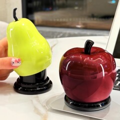 新苹果梨牙签筒家用棉签盒高颜值可爱创意高档牙线盒牙签纳盒
