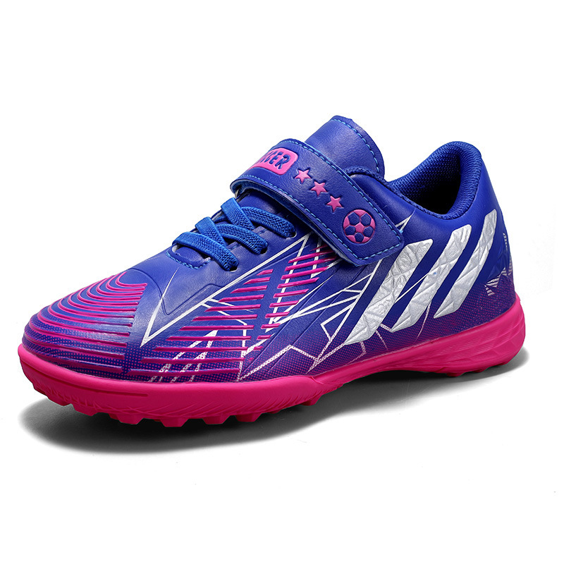 Hombres y niñas primavera y otoño nuevos zapatos infantiles de clavos rotos zapatos de fútbol indoor y outdoor zapatos de entrenamiento juvenil