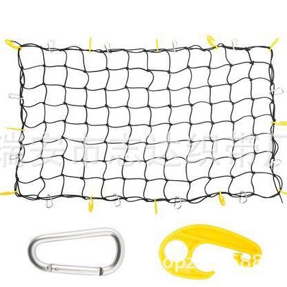 出口源头 乳胶130x90cm汽车车顶行李网货物12黄钩+银色备用钩