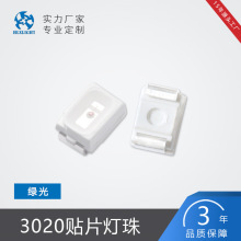海隆兴3020贴片灯珠0.06W翠绿高亮3020发光二极管LED灯珠加工定制