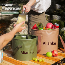 PVC加厚户外旅行可折叠水桶自驾洗脸盆泡脚桶家钓鱼桶塑料桶