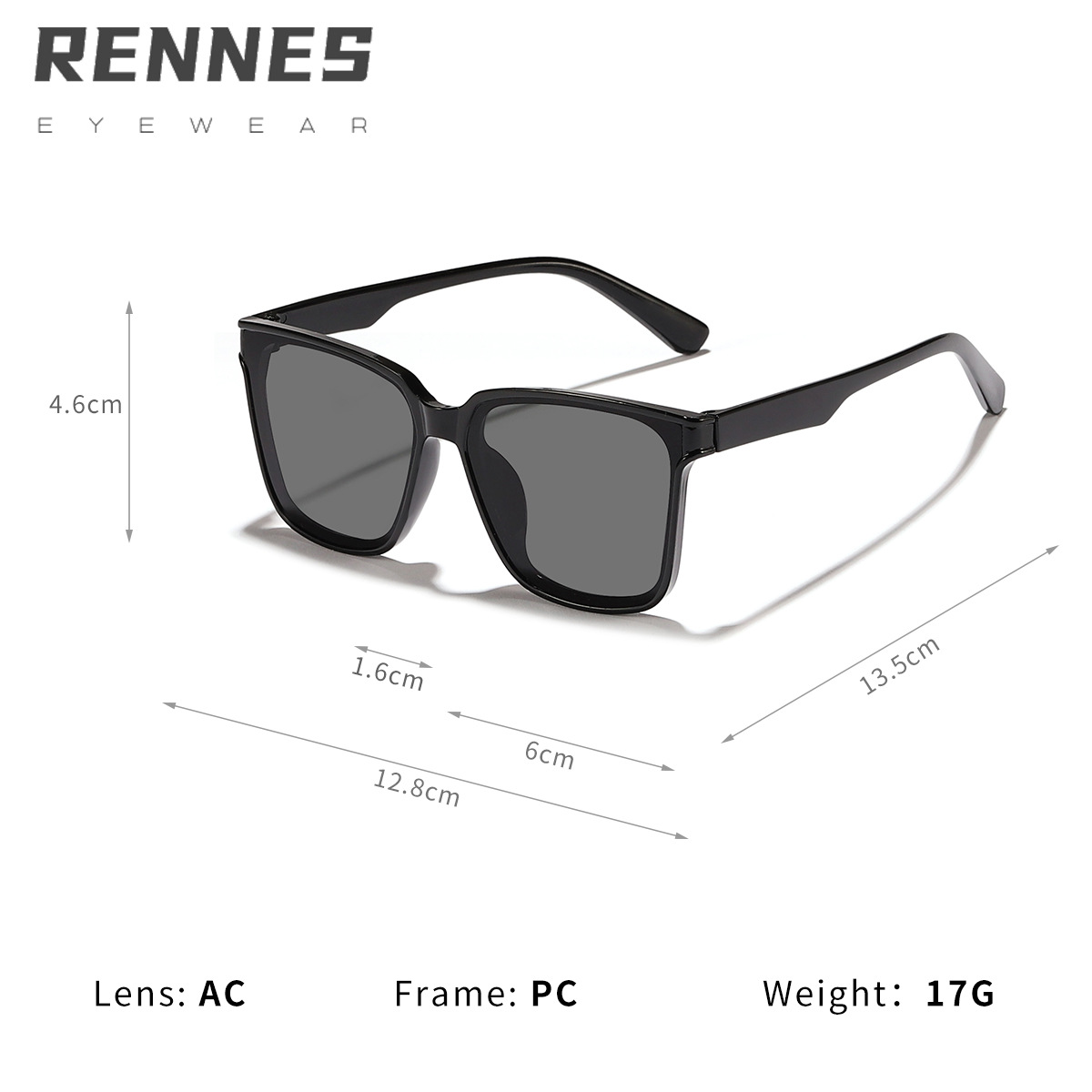 Nuevo estilo transfronterizo al por mayor para niños Gafas de sol de montura cuadrada clásicas simples para uso al aire libre Gafas de sol esenciales