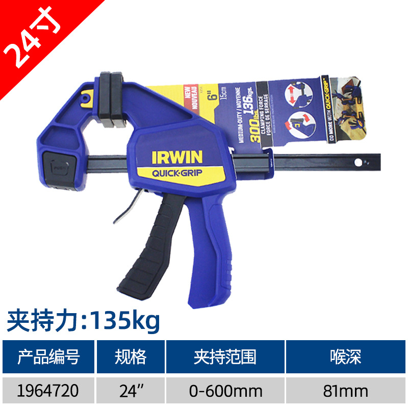 American Owen IRWIN clip rápido clip de carpintería F clip panel accesorio de expansión abrazadera clip fijo