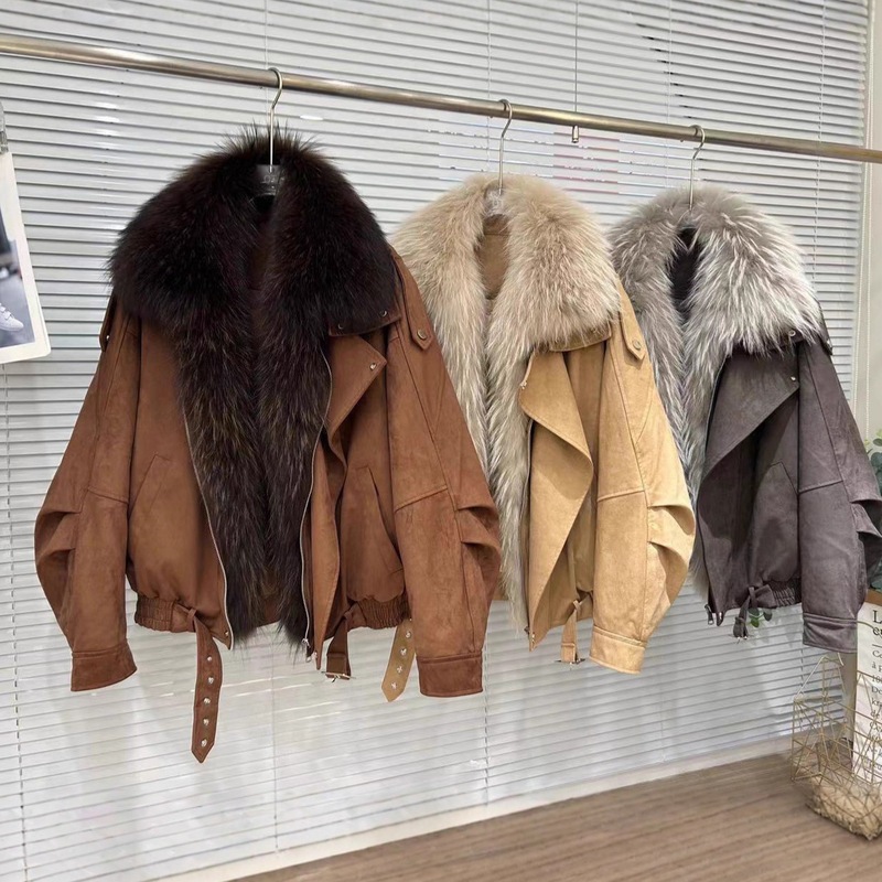 Paris Night Dream 90 White Goose down Jacket Women's Mid-Length Raccoon Fur Collar Parka Winter Coat