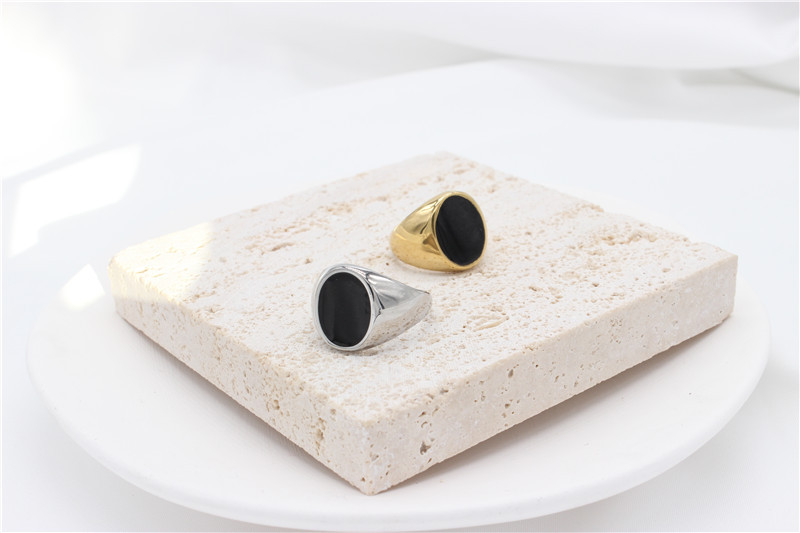 25g Weight Ion Plating (IP) Gold Plating Process 18K Gold Plated Plating Material Shell Inlay Material Rings Classification 13, 6 Ring Size 1 Piece Quantity Holiday, Daily Occasion 304 Stainless Steel Material Geometric Pattern Unisex Gender Simple Style Style Simple Style Geometric 304 Stainless Steel Shell 18K Gold Plated Unisex Rings 13