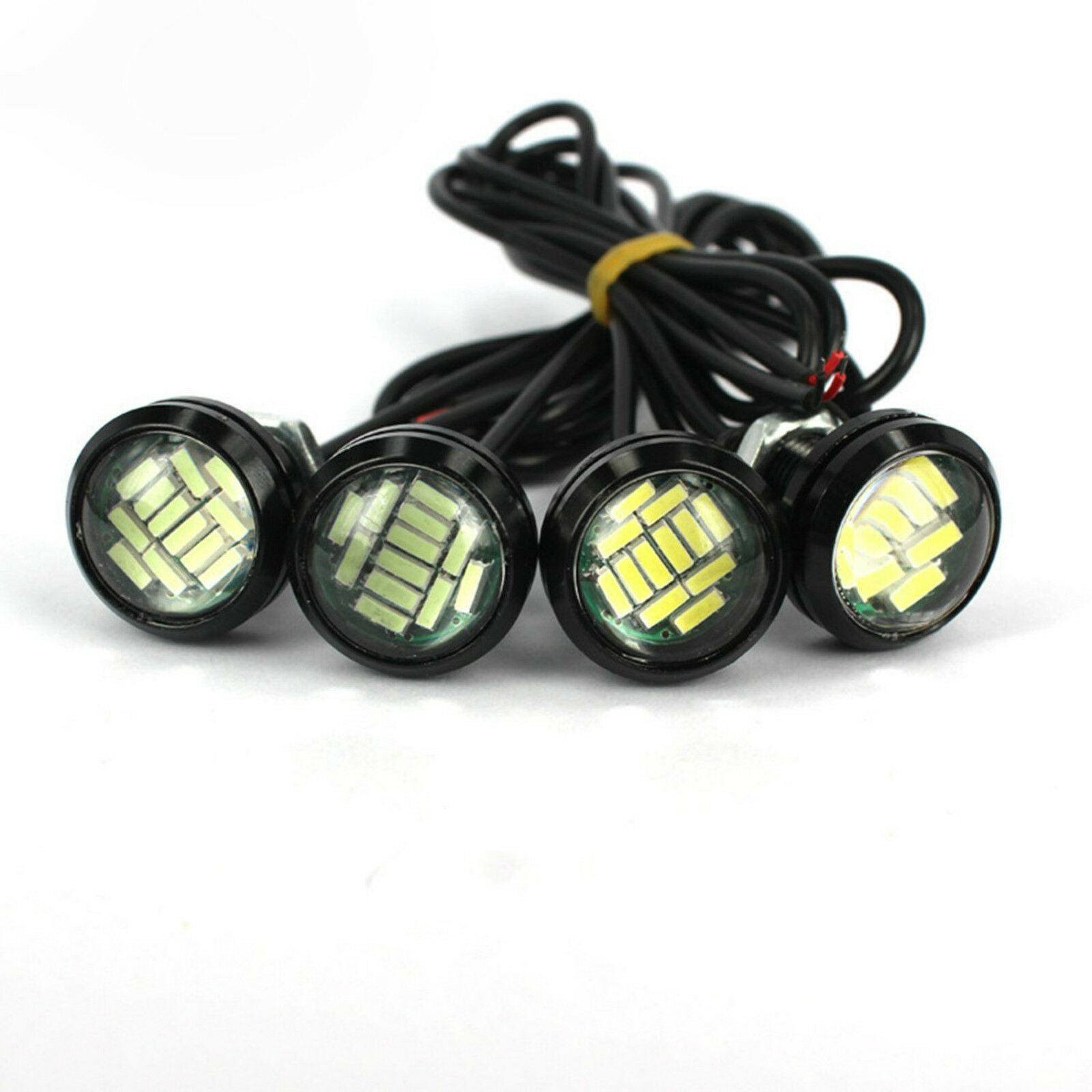 Automóvil LED día 23MM ojo de halcón 4014 12SMD luz diurna de alta potencia luz de marcha atrás luz de dirección transfronteriza