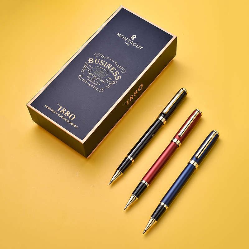 Montagnard ballpoint pen m301-1 courtesy series color metal signature pen business office signature gift box