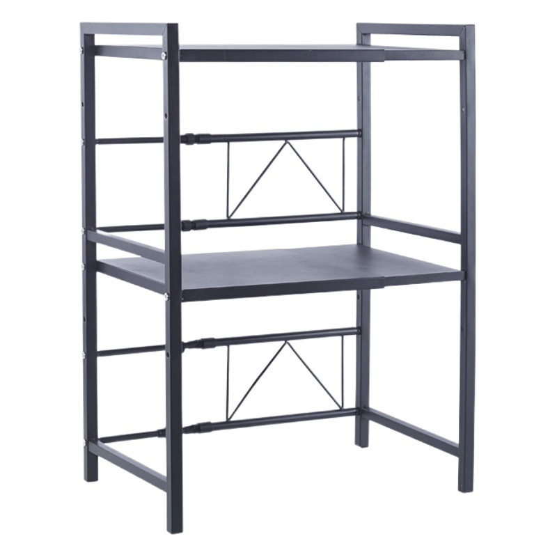 Retráctil horno de microondas de almacenamiento de rack cocina Horno de vapor rack de almacenamiento de escritorio de pie horno de microondas rack de almacenamiento