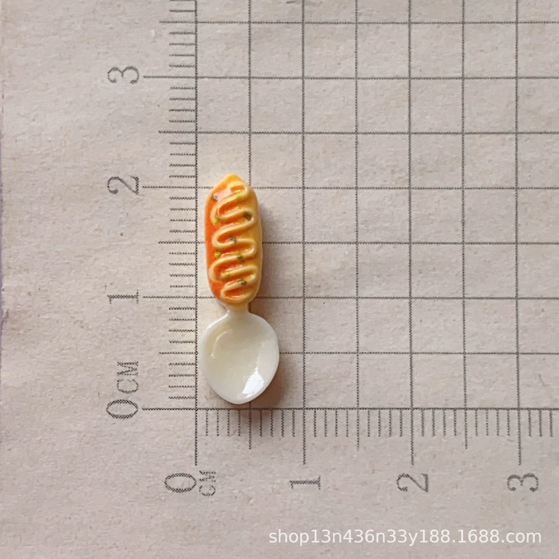 Mini Bread Tableware Charms, Cute Fork Spoon Chopstick DIY Phone Case Accessories, Random Style