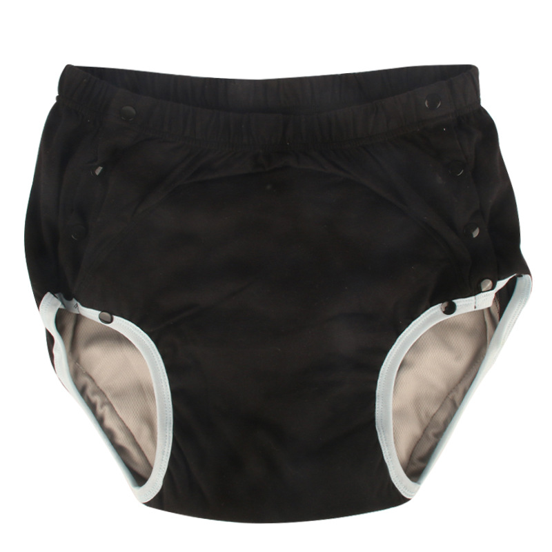 Pañales de tela para adultos de algodón de nuevo estilo para ancianos incontinencia ropa interior lavable a prueba de fugas pantalones de pañales personalizados de fábrica al por mayor