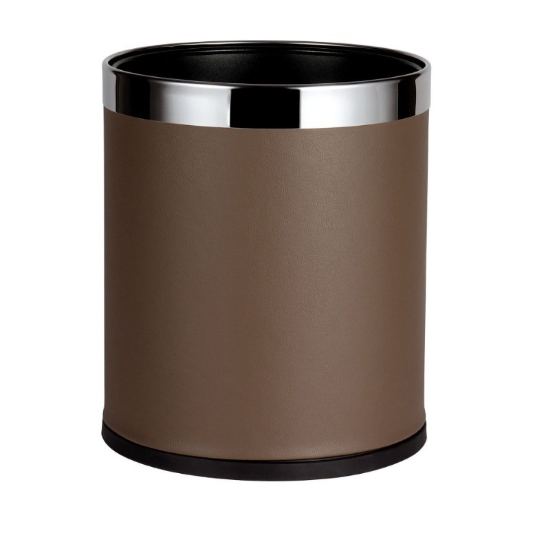 Hotel cinco estrellas cuero guía de servicio de impresión de logotipo caja de toallas bandeja cubierta de control remoto papelera de papelera