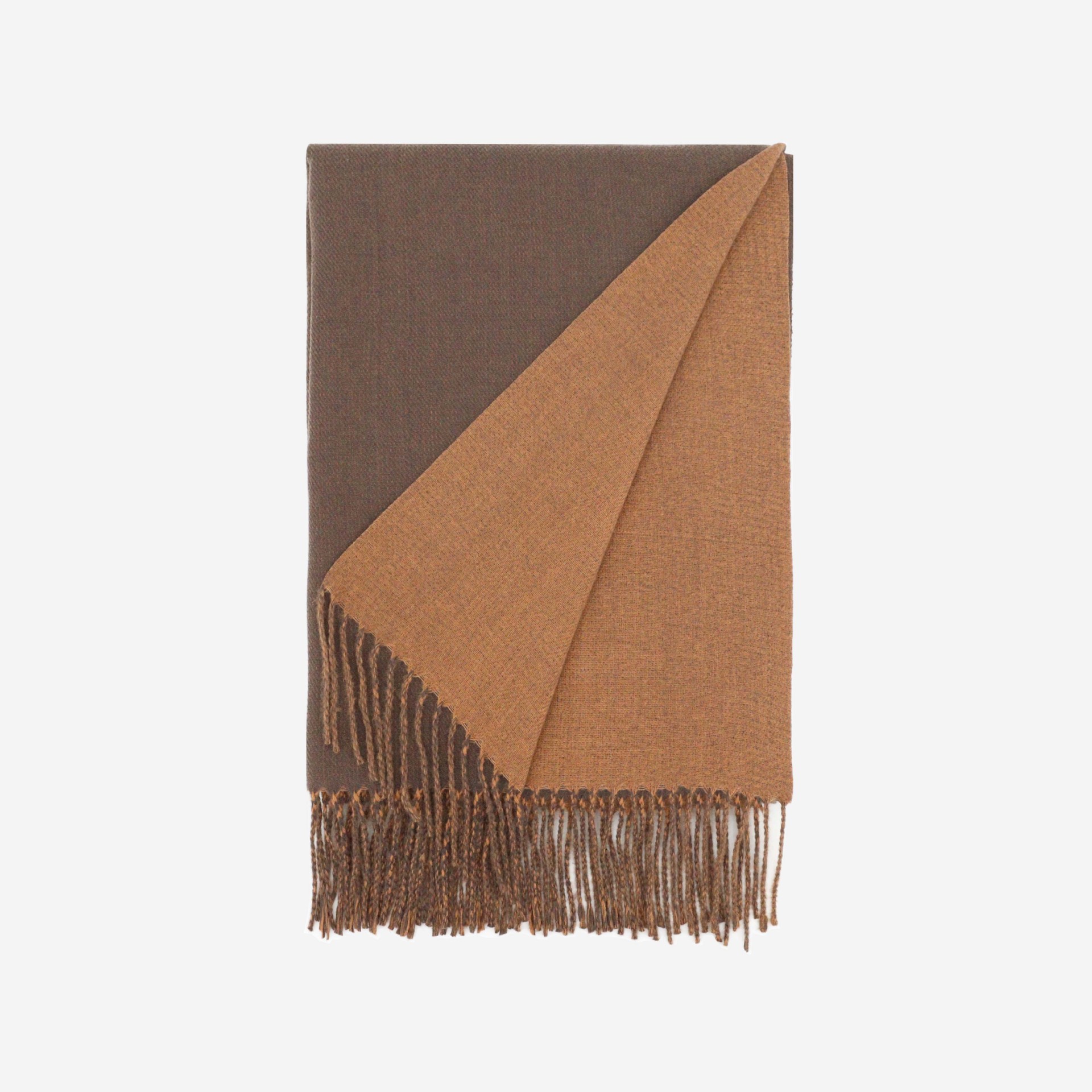 Bufanda Bicolor de Imitación de Cachemira, Térmica, para Otoño e Invierno