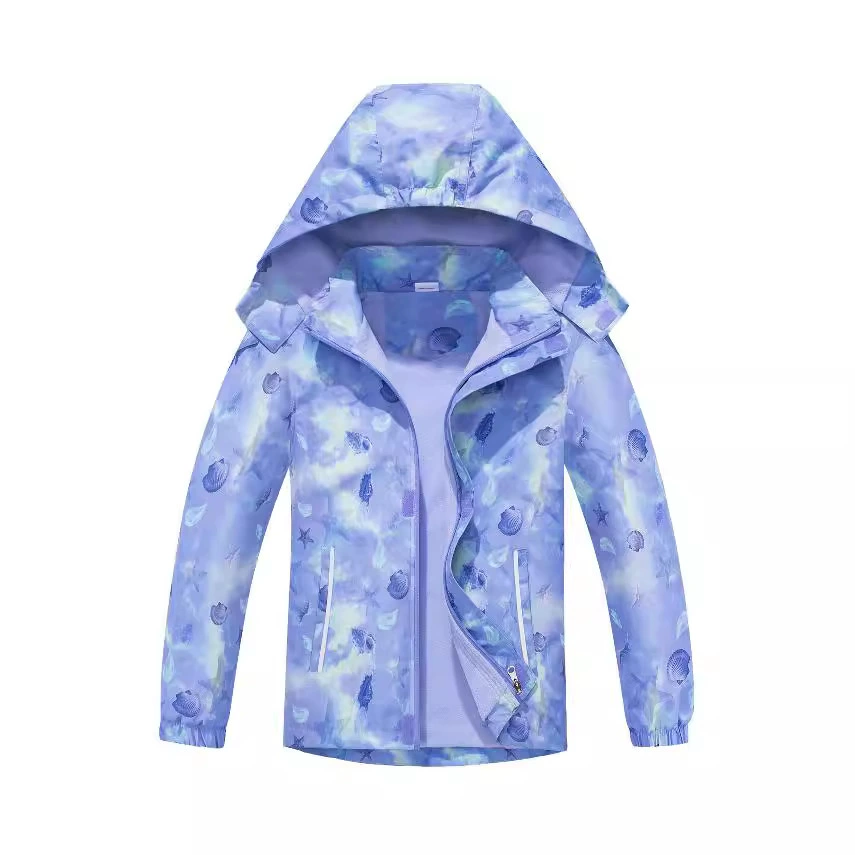 Travel keep warm jacket, waterproof trench coat, for teenagers, gradient