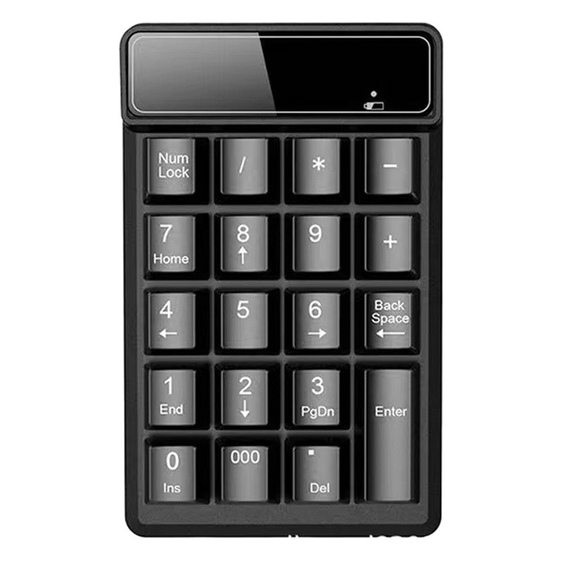 USB inalámbrico Bluetooth teclado digital mini suspensión sensación mecánica 19 teclas Contabilidad financiera cifrado