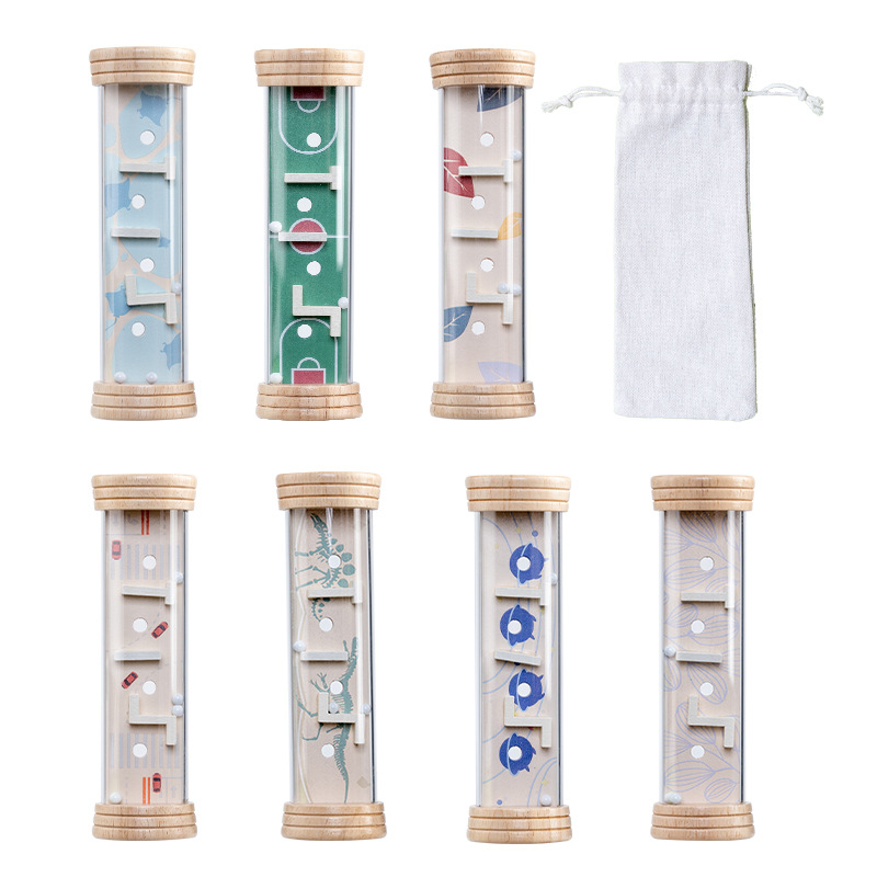 Balance de la palma de los niños, laberinto de cuentas, juguetes de iluminación educativos de madera, juguetes de jardín de infantes, regalos, coordinación ojo-mano