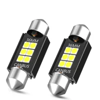 Автомобильный светодиодный светильник на крыше двойной заостренный 3030 6SMD постоянный поток высокий свет canbus декодированный свет для чтения номерной прожектор