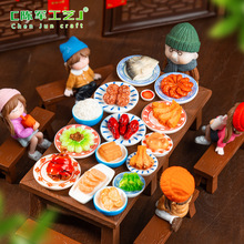 ΢���^������ҹ���ʳС��ʳ�� ����diy�b�Ʒ���΢�sģ��С�[��