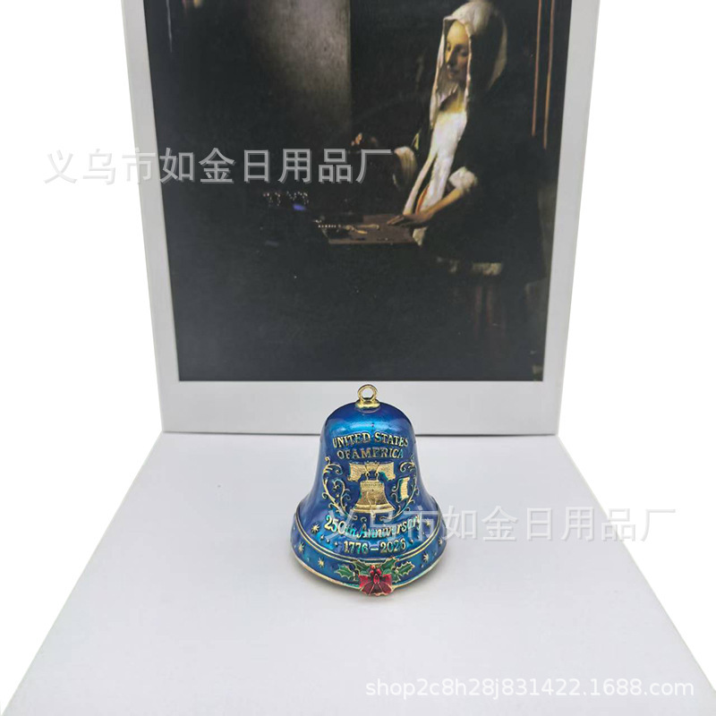 United States 250th Anniversary Bell 美国250周年纪念铃铛装饰|undefined