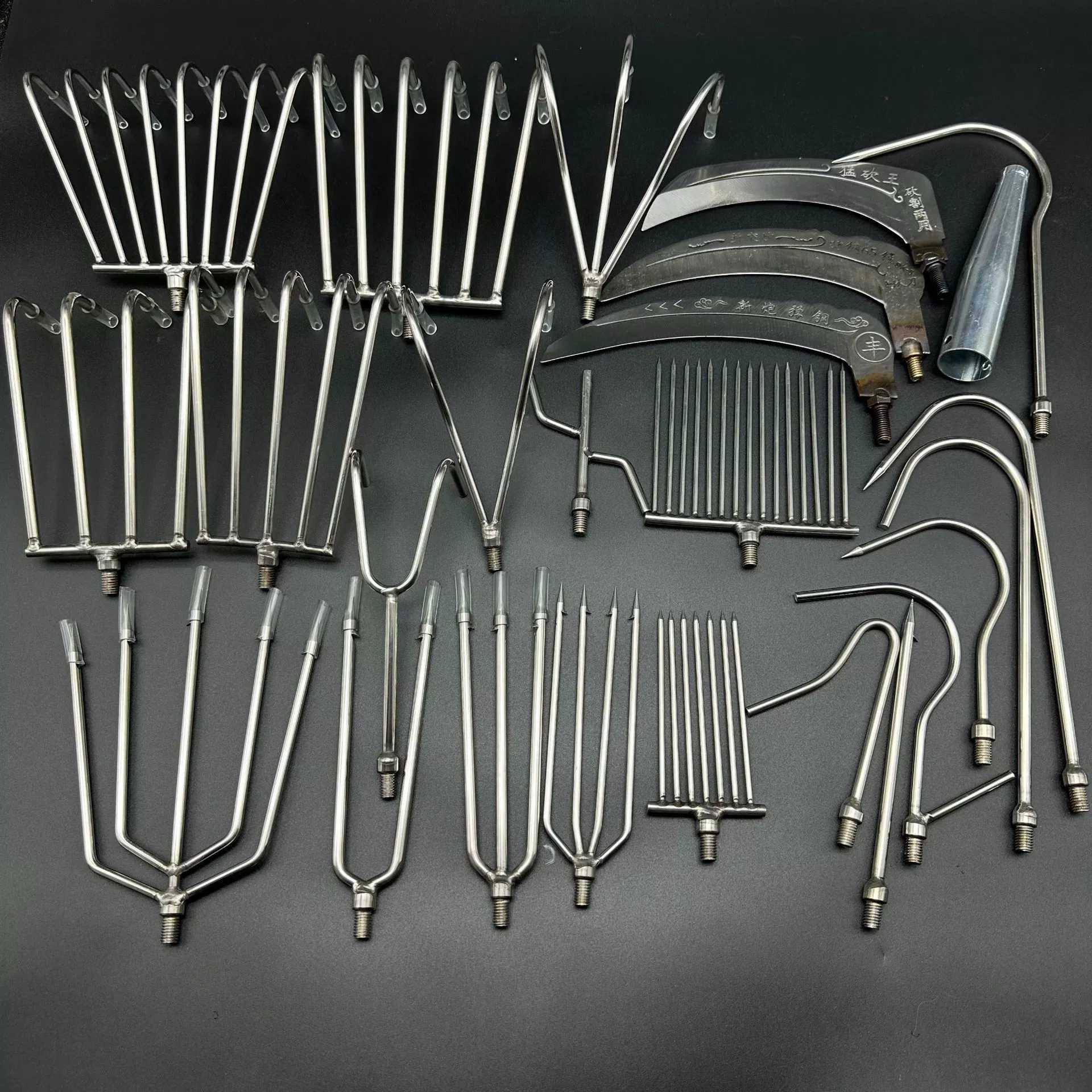 Рыбалка косилка нож серп гарпун из нержавеющей стали гарпун бетель орех нож пила сосновая башня крючок 8 мм соединение водяной травы грабли