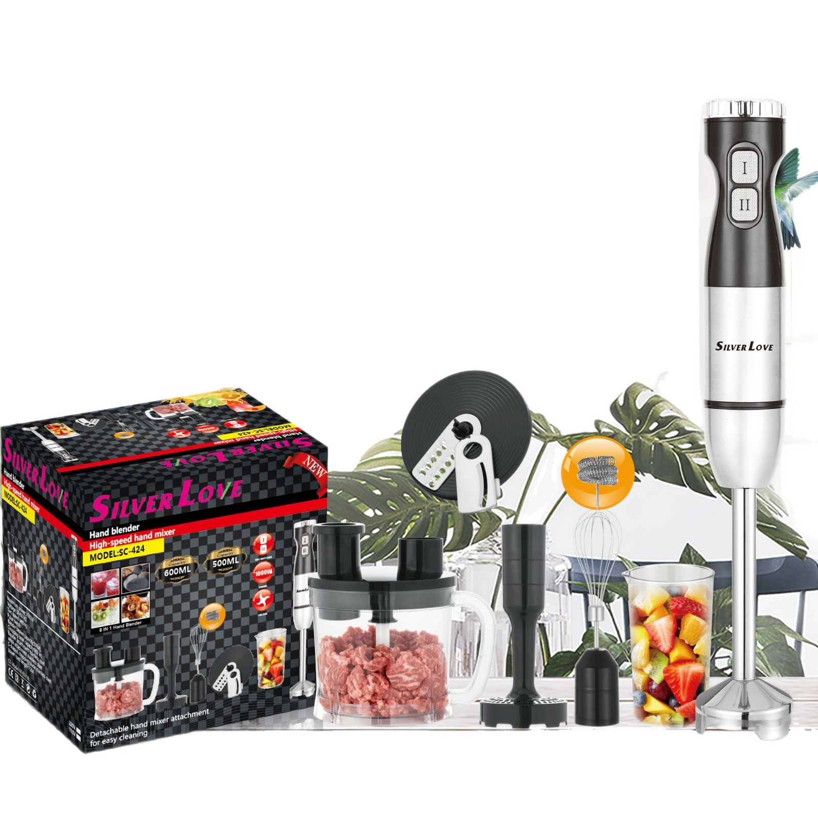 Comercio exterior HandMixer electrodomésticos de cocina eléctricos batidor de huevos 8 en 1 varilla de cocina eléctrica estándar europeo image 6