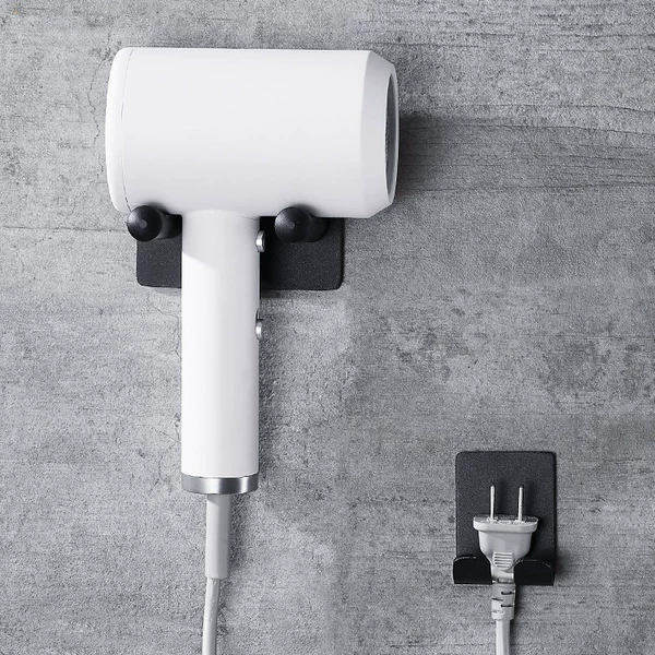 No-punch Dyson black hair dryer holder