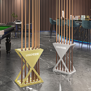 High-End Storage Rack for Billiard Cues, Rack for Billiard Sticks, Billiard Cue Storage and Display Rack for Billiard Room Placement