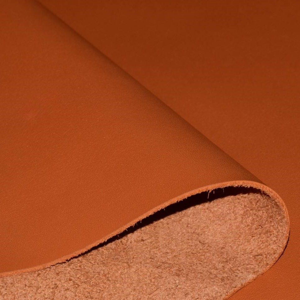 批发纳帕皮头层牛皮真皮色系全亚光细纹供应家具沙发厂哑光黄牛