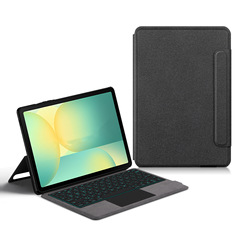 キーボード Bluetooth キーボード レザーケースは、Samsung TAB S10lite タブレット S7/8/9FE 一体型キーボードケースに適しています。