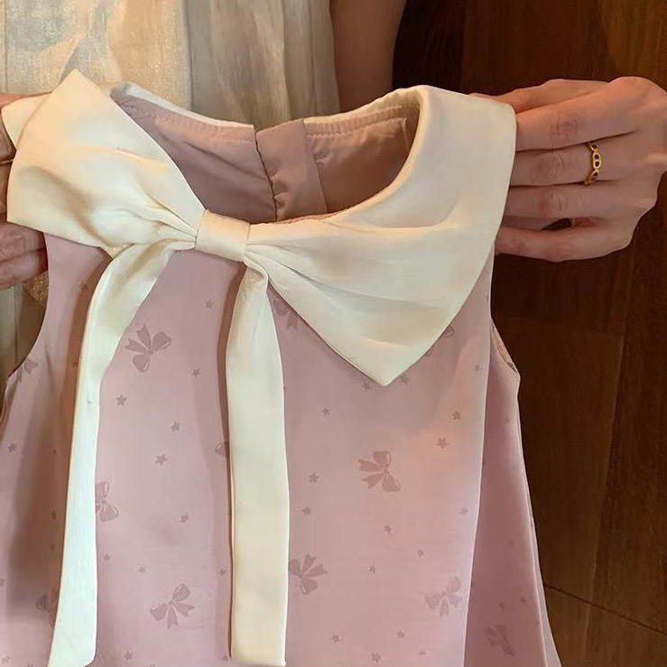 女童夏季公主裙夏天2025新款周岁礼服小童裙子女宝宝洋气背心裙潮|undefined