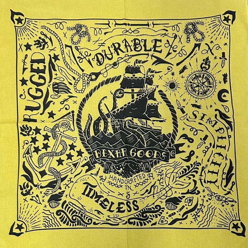 Yellow background navigation