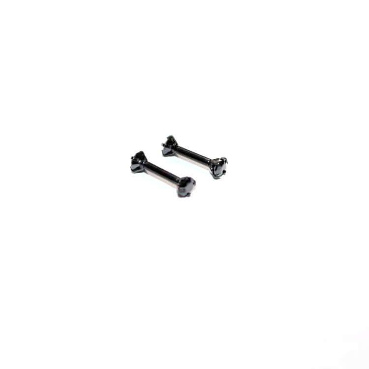 G23 Titanium Double Head Claw Set CZ Straight Barbell Eyebrow Piercing Jewelry detail image 16