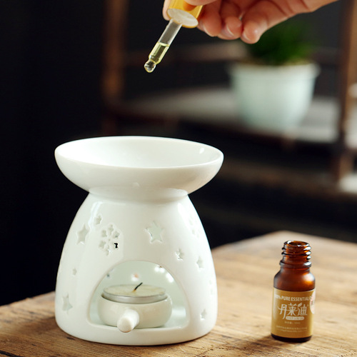 Nordic Style Exquisite Ceramic Incense Burner for Home and Office, Aromatherapy Censer with Sandalwood and Agarwood, Creative Incense Burner, Home Fragrance Decor